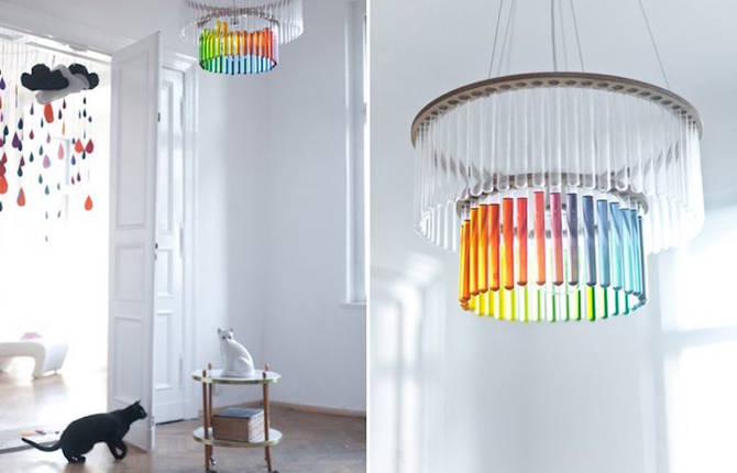 Inventive Test Tube Chandeliers