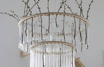 Inventive Test Tube Chandeliers