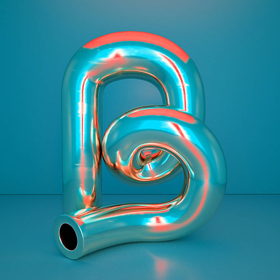 Metallic-Like 3D Artwork Alphabet – Fubiz Media