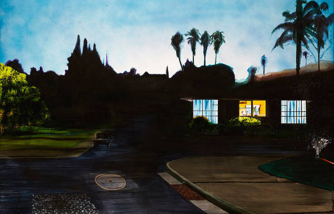 Mysterious Paintings of Silent Scenes at Night