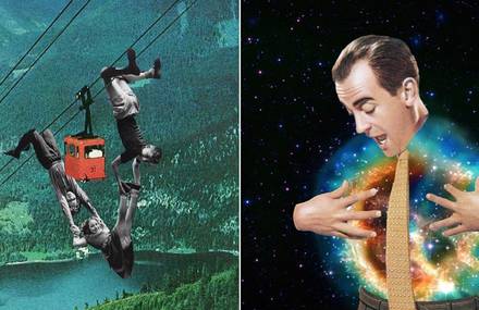 Scatterbrain Collages of Vintage Pictures
