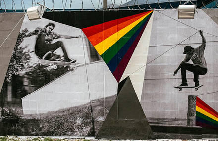 Striking Skateboarding Street Art Murals in Sao Paulo