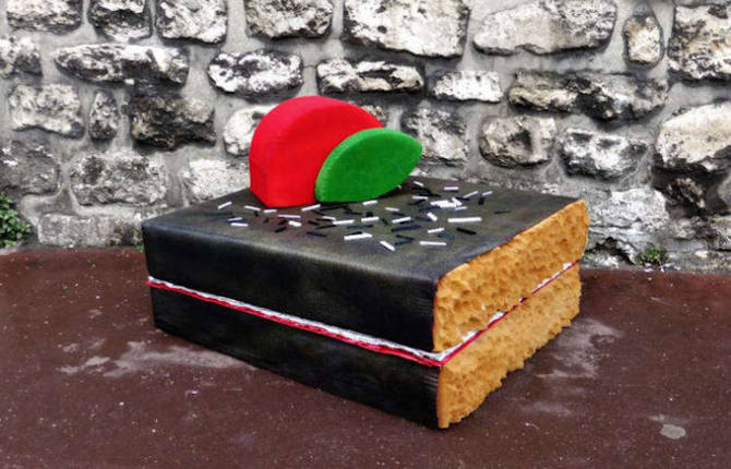 Abandoned Mattresses Turned into Appetizing Food Sculptures