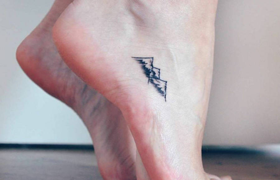 Minimal Foot Tattoos