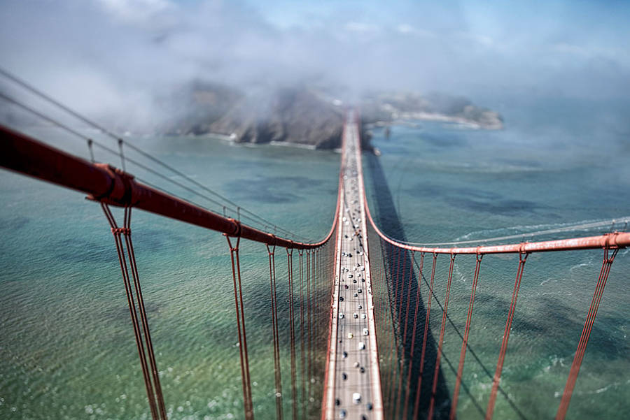 Awesome Photographs taken from the Top Of The Golden Gate Bridge