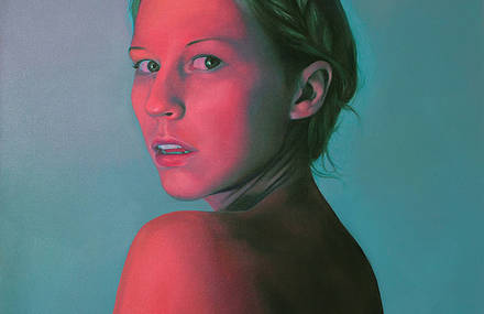 Vibrant & Colorful Portraits Paintings by Jen Mann