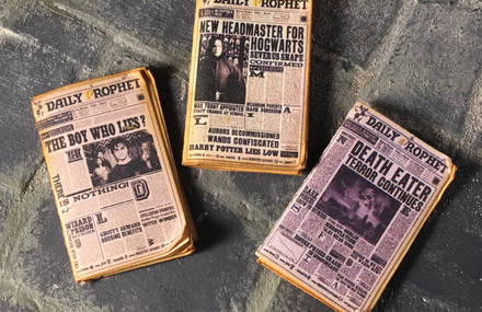 Miniature Books and Newspapers From Harry Potter Adventures