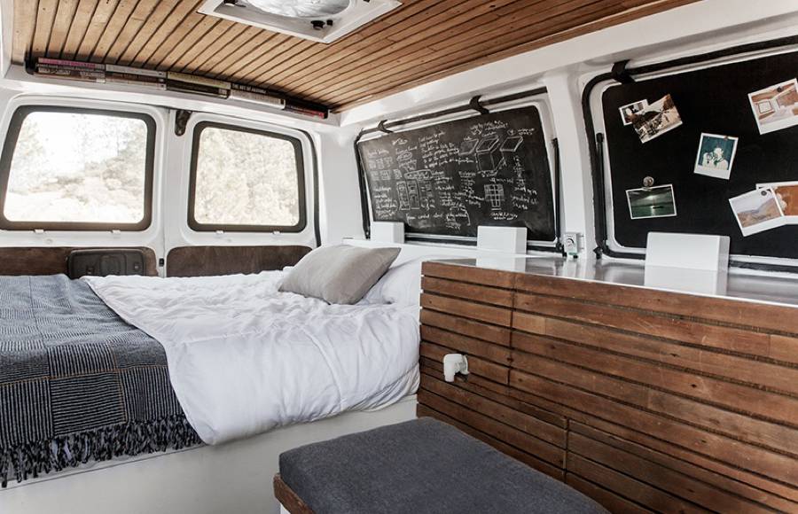 Turning an Old Chevy Cargo Van into a Nomadic Filmmaking Studio