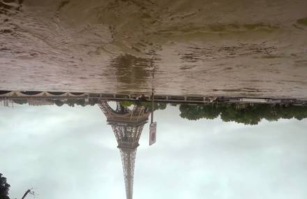 Upside-Down Video of Paris during the Flood