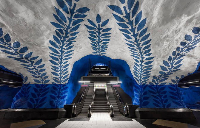 Colorful Pictures of Stockholm Subway Stations