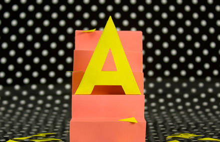 Colorful Paper Craft Alphabet