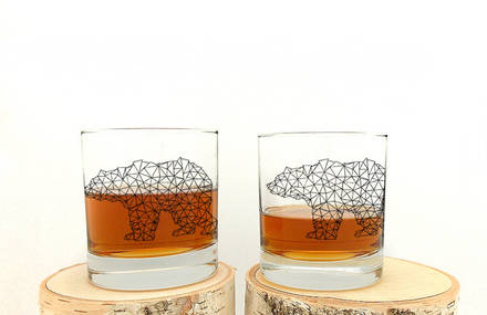 Cool Printed Whisky Glasses