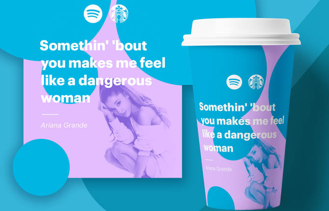 Imaginative Collaboration Spotify X Starbucks