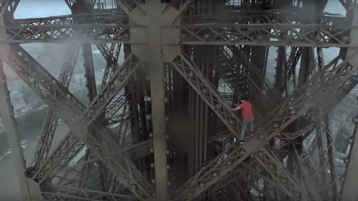 Incredible Eiffel Tower Climbing