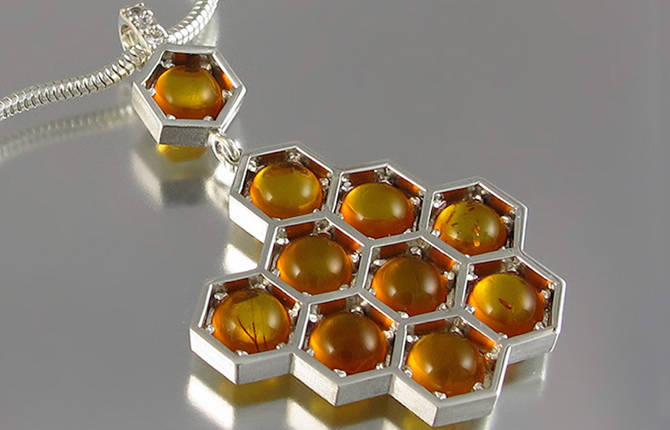 Nice Honeycomb Necklaces & Rings