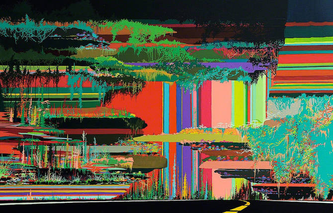 Psychedelic Paintings of Landscapes