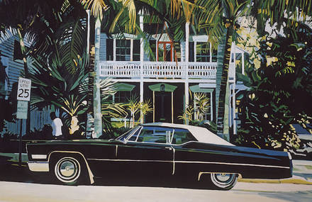 Realistic Paintings of Vintage Cars