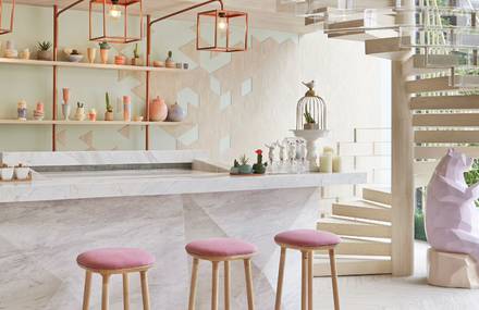 Sweet Interior Design for a Dessert Place