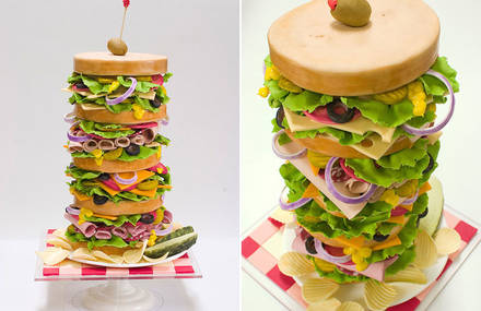 Realistic Cakes Turned into Random Objects