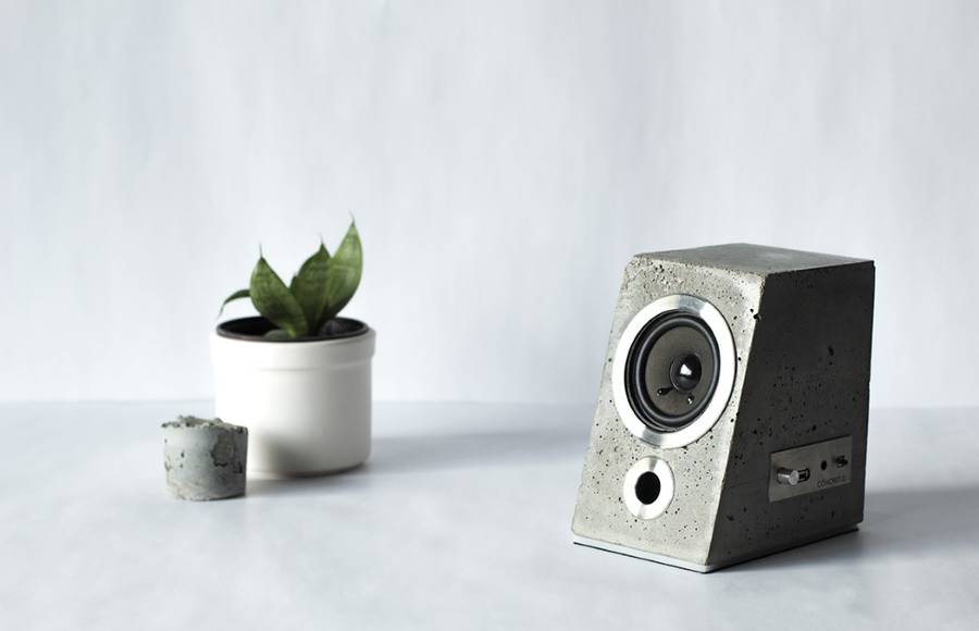 Stunning Speaker made from Concrete