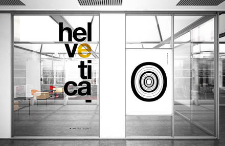 Typographic Posters made with Helvetica Font