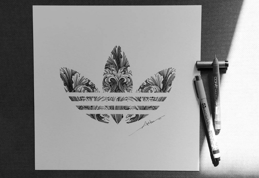 Famous Sports Logos Illustrated with intricate Patterns Media