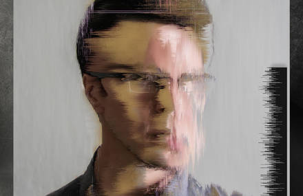 Portraits Drawn with Digital Glitch