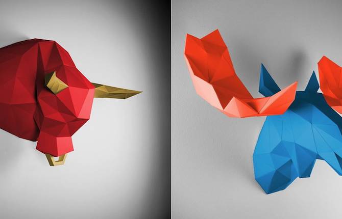 New Paper Animal Trophies
