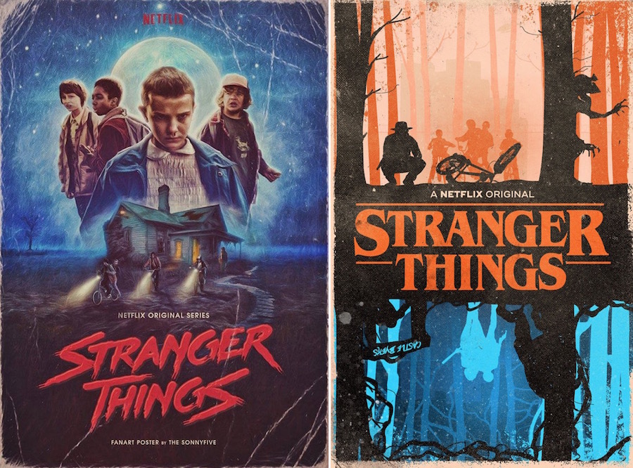 Superb Fan Art Posters of Stranger Things1