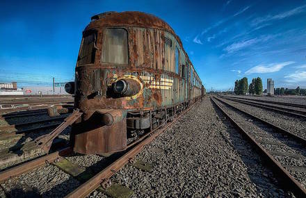 Abandoned Orient Express Train in Belgium