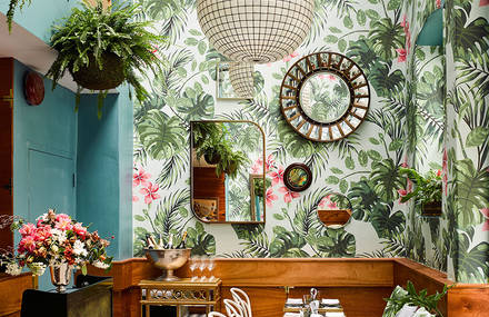 Tropical Interior Design for an Oyster Bar in San Francisco