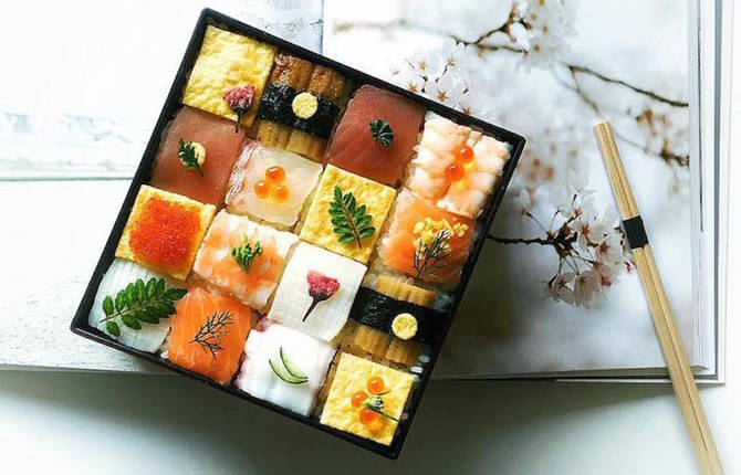 Mosaic Sushi Trend Turns Lunches Into Visual Works