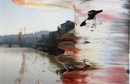 Abstract Paint Brushstrokes on Photographs