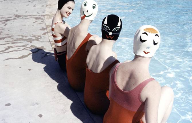 Vintage Pictures of Models Wearing Funny Bathing Caps