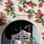 Cross Stitch Flower Mural Installations-4