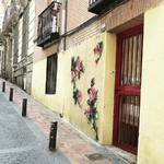 Cross Stitch Flower Mural Installations-7