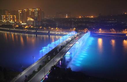 Illuminated Musical Fountains in China
