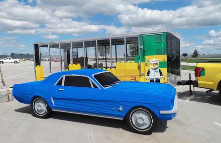 Life-Size LEGO Replica Ford Mustang