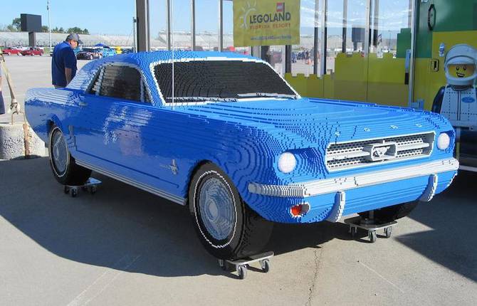 Life-Size LEGO Replica Ford Mustang