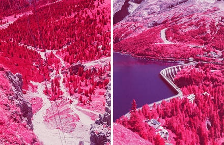 Surrealist Pictures of the Dolomites in Infrared