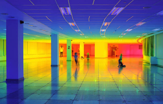 Rainbow Installation Inside Bristol Biennal