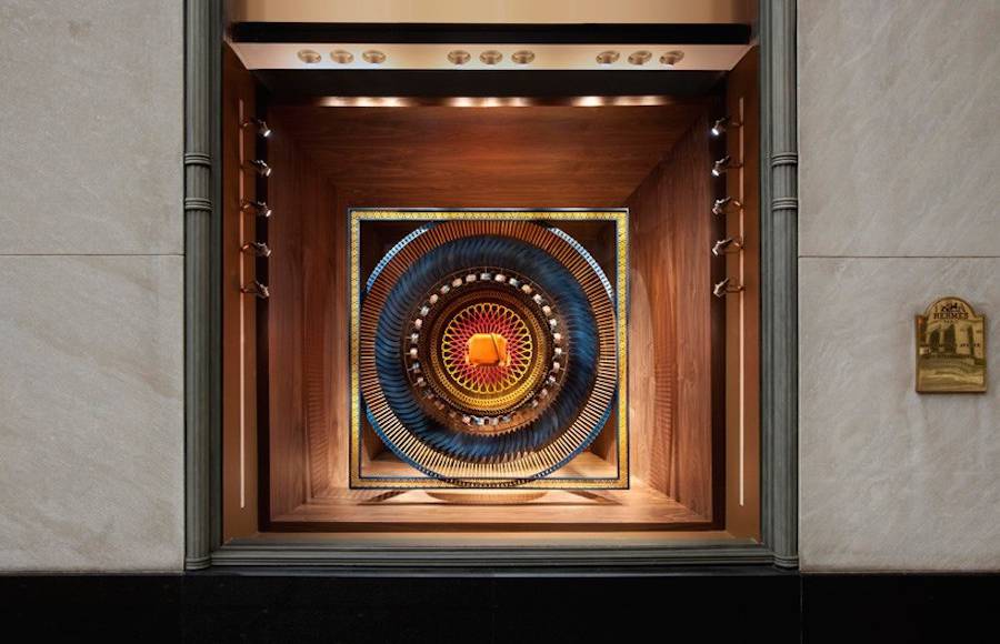 Arty and Inventive Stands for Hermès in New York