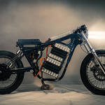 Customized Motorcycle with a Nissan Leaf Engine-0