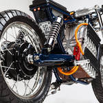 Customized Motorcycle with a Nissan Leaf Engine-3