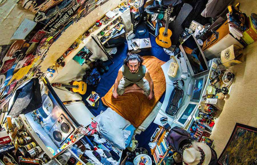 Intimate Aerial Pictures of People in their Bedrooms