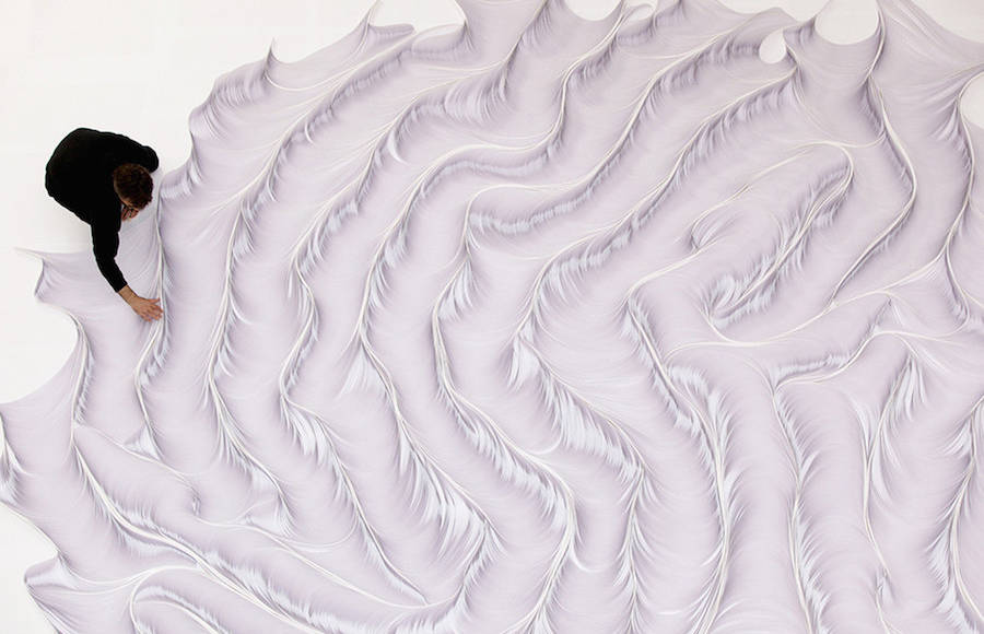 Superb Paper Installations Similar to Waves
