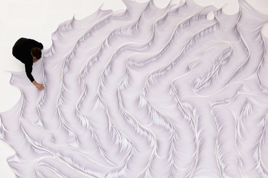 Superb Paper Installations Similar to Waves-0