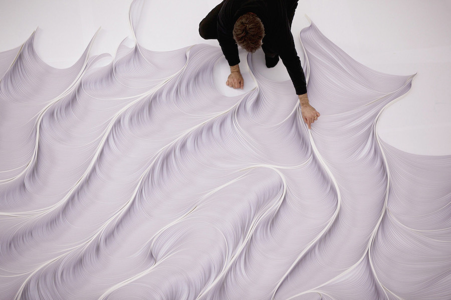 Superb Paper Installations Similar to Waves-2