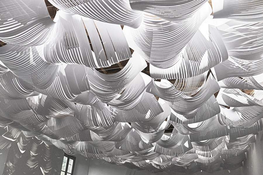Superb Paper Installations Similar to Waves-7