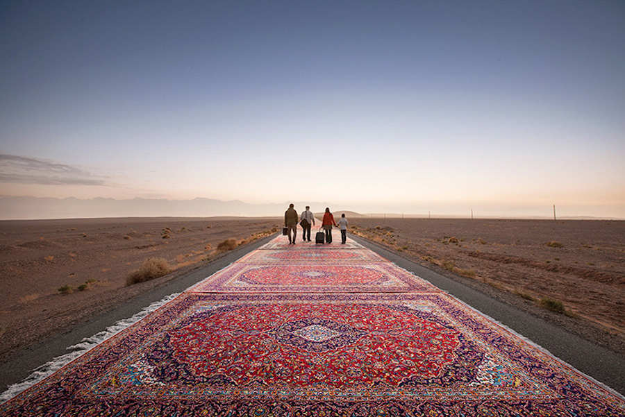 Unexpected Photographs with Persian Carpets-2